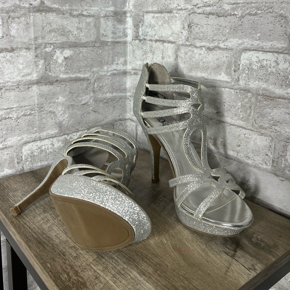 Brash Shoes Brash Silver Jasmine Platform Heels Poshmark